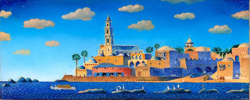 Contemporary Israeli art: Jaffa in the Evening around 1910