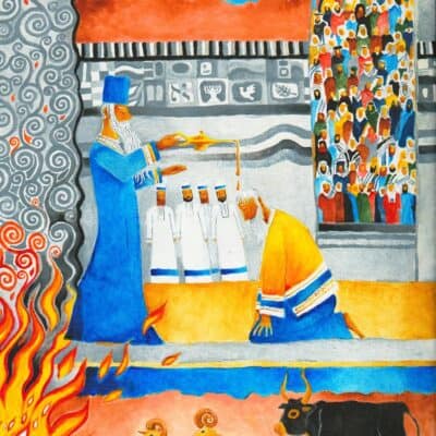 Parshat Tzav: Jewish art: illustrated Torah portions, Bible art, Old Testament art