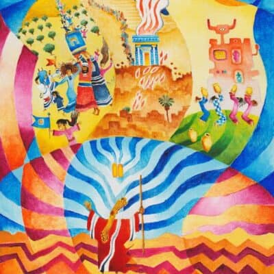 Vaetchanan: illustrated Torah portions, Bible art, Old Testament art