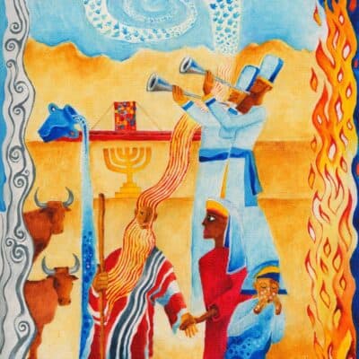 Behaalotecha: illustrated Torah portions, Bible art, Old Testament art