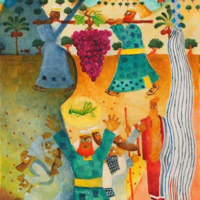 Parshat Shelach: illustrated Torah portions, Bible art, Old Testament art