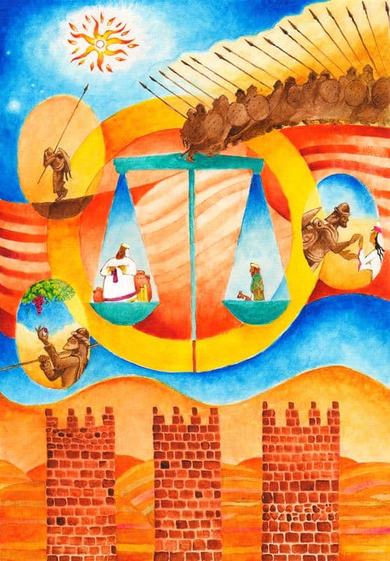 Parshat Shoftim: illustrated Torah portions, Bible art, Old Testament art