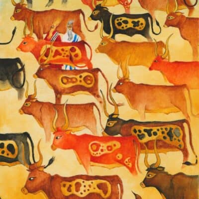 Parshat Chukat: illustrated Torah portions, Bible art, Old Testament art