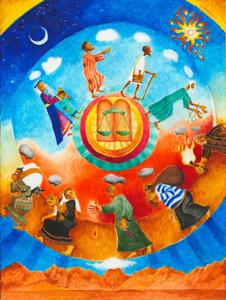 Biblical Art Parshat Mishpatim Fine Art Print By Darius Gilmont