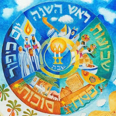 Emor (parsha): Cycle of the Jewish Year (artwork)