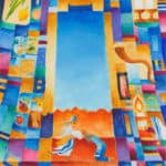 Biblical Paintings: Parshat Pinchas: Detail of artwork