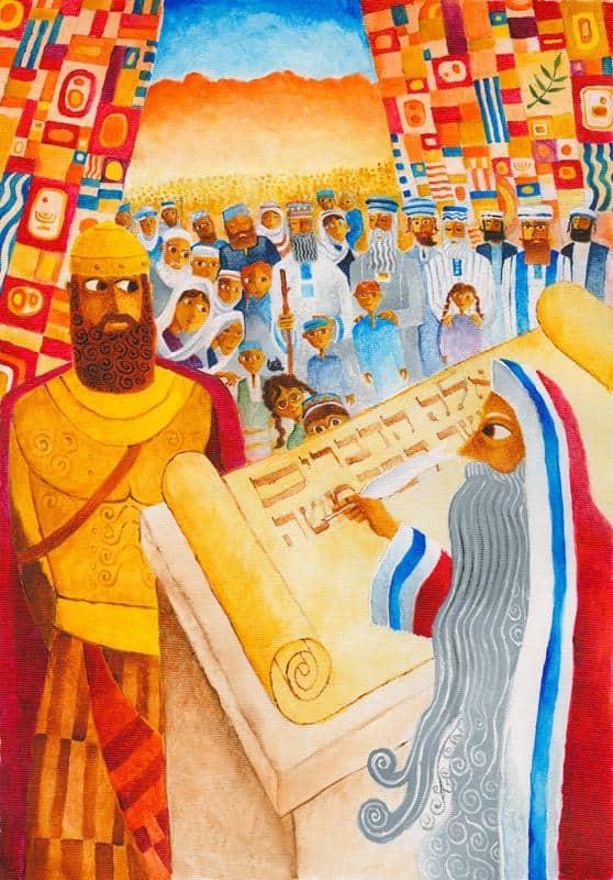 Parshat Vayelech: Torah artwork