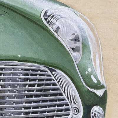 Classic car portrait _ Aston Martin DB4 Zagato (detail)
