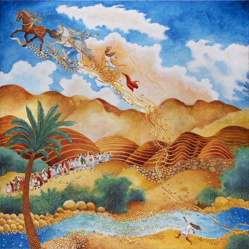Elijah Ascending to Heaven - Biblical art