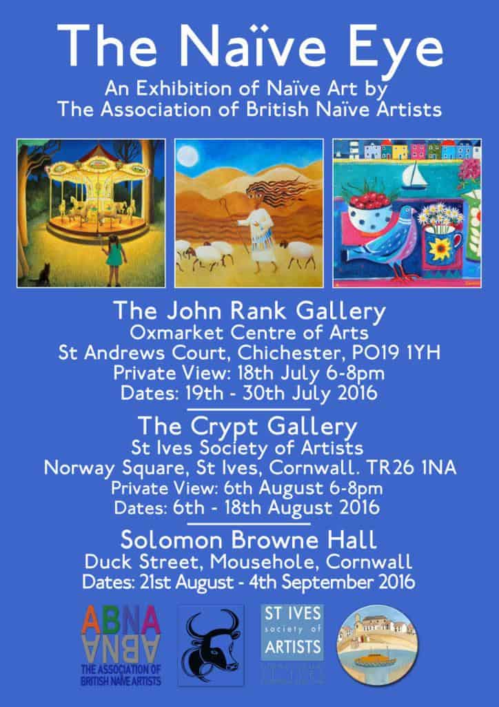 Poster for the Association of British naive Artists - Summer Exhibition 2016