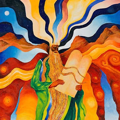 Moses and the Fire of Sinai - Canvas Print (US)