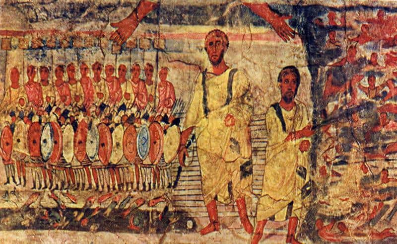 Jewish Bible art from the Dura Europos Synagogue in Syria