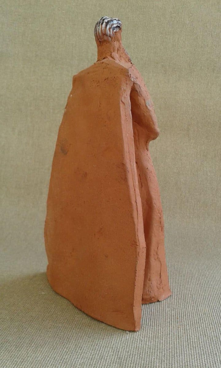 moses sculpture, ceramic figure, jewish art