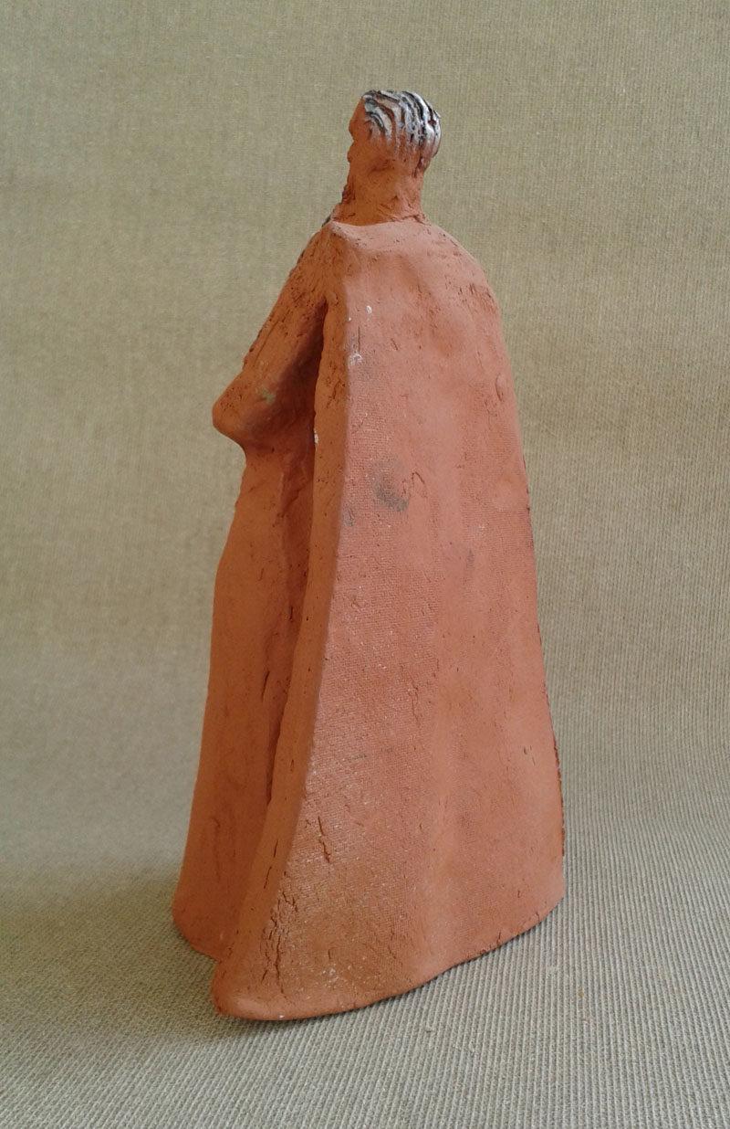 moses sculpture, ceramic figure, jewish art