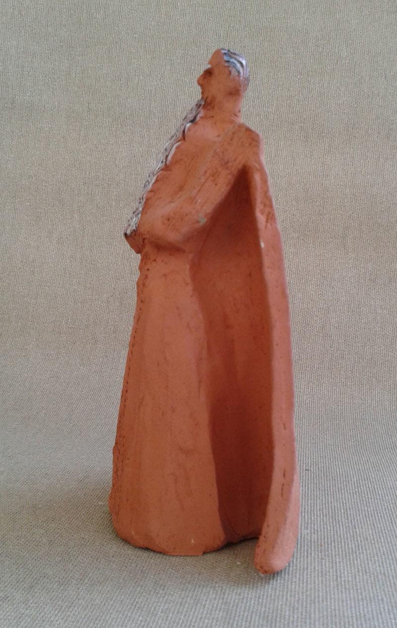 moses sculpture, ceramic figure, jewish art