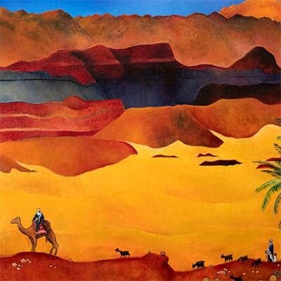 desert landscape painting - zachor