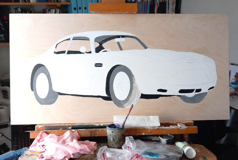 Original car painting - progress photo